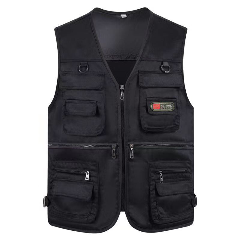 Men's Fishing Vest Outdoor Lightweight With Multiple Pockets
