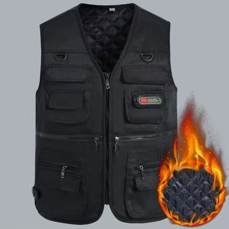 Men's Fishing Vest Outdoor Lightweight With Multiple Pockets