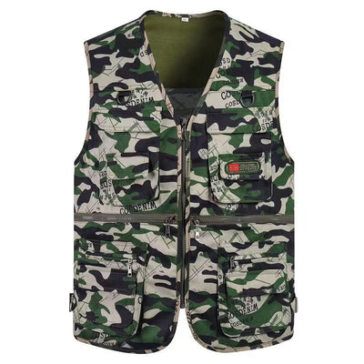 Men's Fishing Vest Outdoor Lightweight With Multiple Pockets