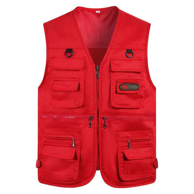 Men's Fishing Vest Outdoor Lightweight With Multiple Pockets