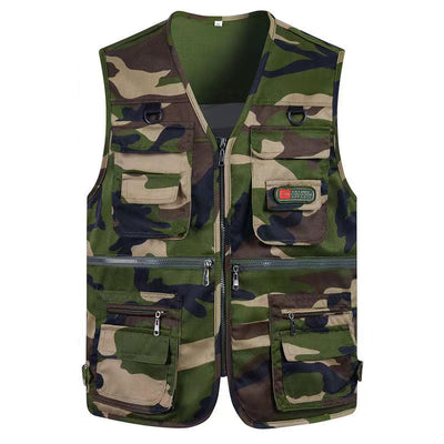 Men's Fishing Vest Outdoor Lightweight With Multiple Pockets