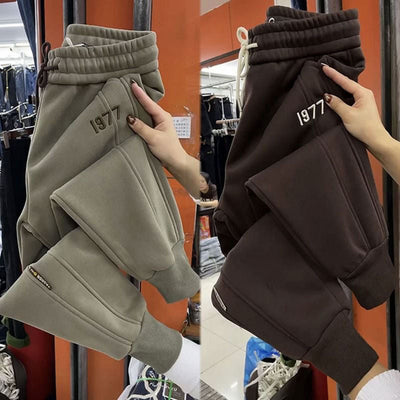 Women's Warm Joggers With Drawstring Waist And Pockets