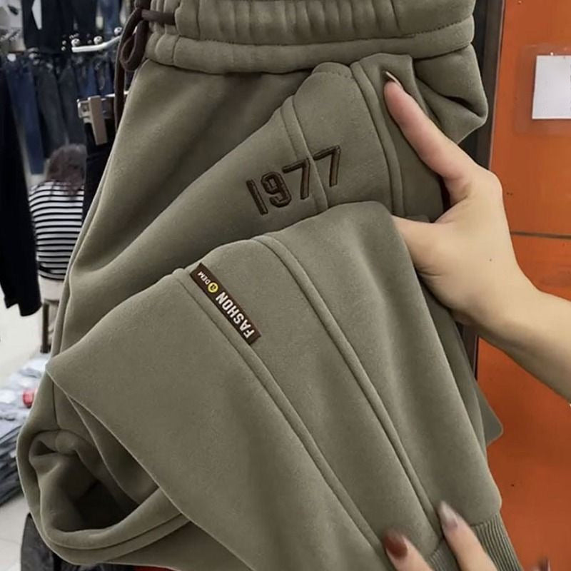 Women's Warm Joggers With Drawstring Waist And Pockets
