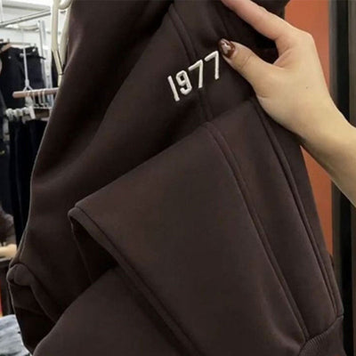 Women's Warm Joggers With Drawstring Waist And Pockets