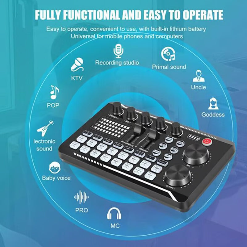 Live Streaming Audio Set With Professional Microphone Kit
