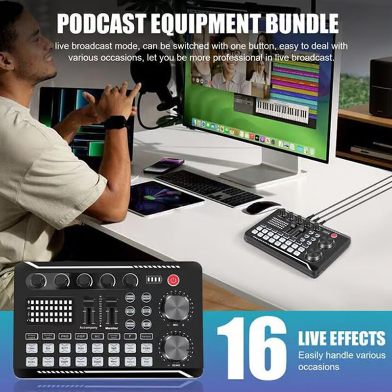Live Streaming Audio Set With Professional Microphone Kit