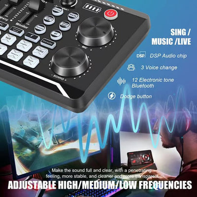 Live Streaming Audio Set With Professional Microphone Kit