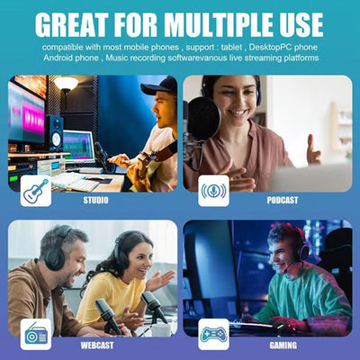 Live Streaming Audio Set With Professional Microphone Kit