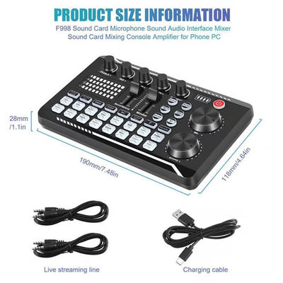 Live Streaming Audio Set With Professional Microphone Kit