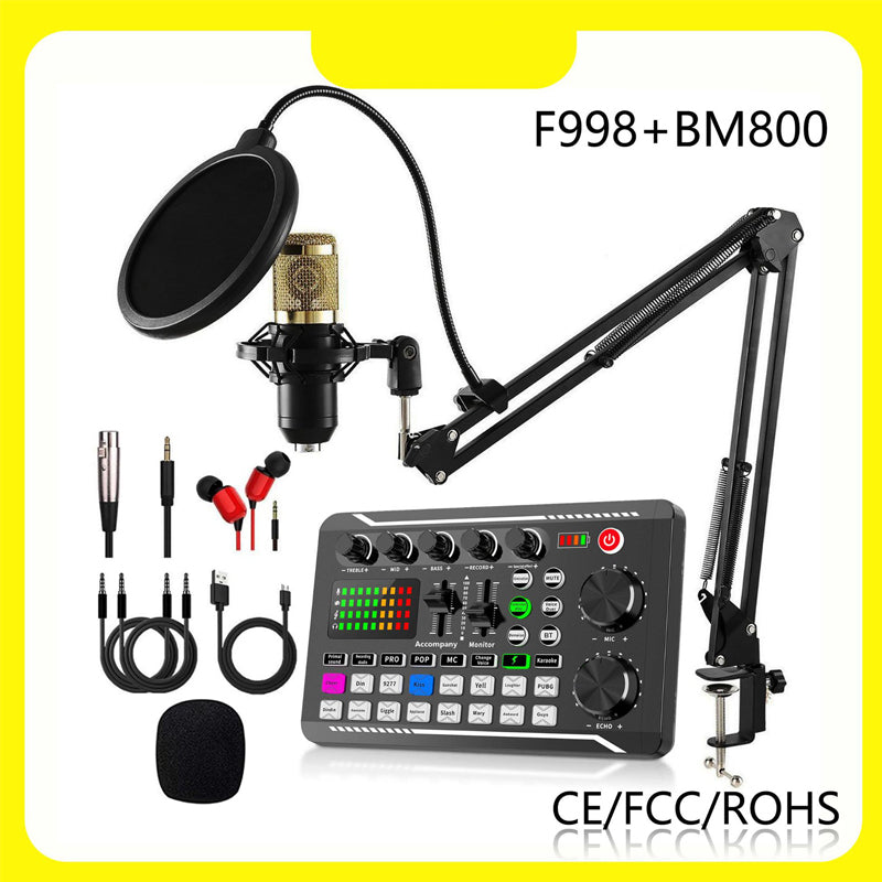 Live Streaming Audio Set With Professional Microphone Kit