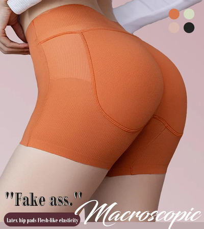 Latex False Buttocks Underwear Square Angle Shaping Briefs