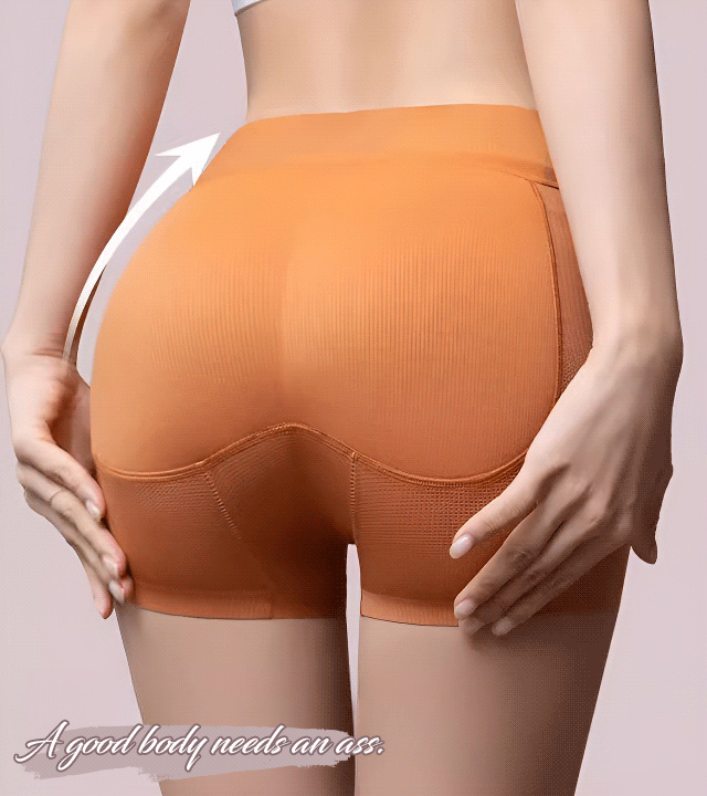 Latex False Buttocks Underwear Square Angle Shaping Briefs