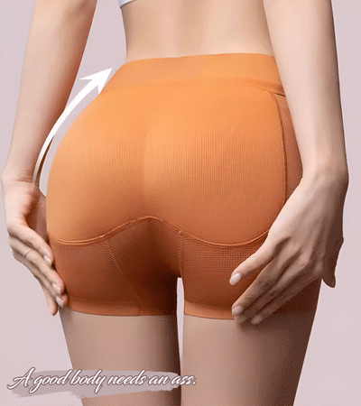 Latex False Buttocks Underwear Square Angle Shaping Briefs