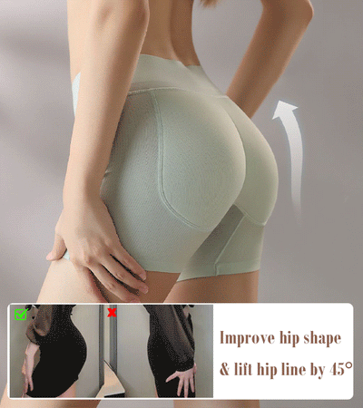 Latex False Buttocks Underwear Square Angle Shaping Briefs