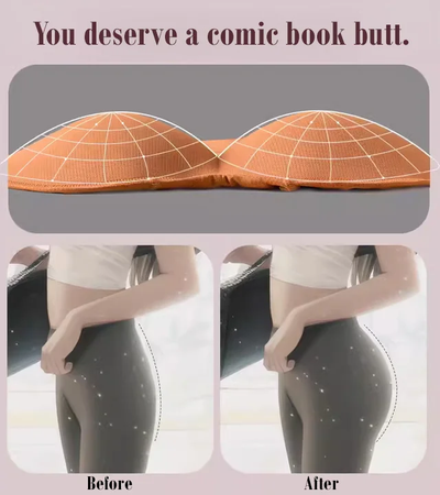 Latex False Buttocks Underwear Square Angle Shaping Briefs