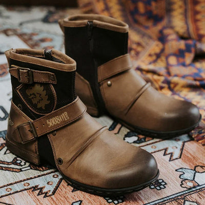 Men's Western Cowboy Leather Boots Classic Stylish Durable Design