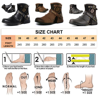Men's Western Cowboy Leather Boots Classic Stylish Durable Design