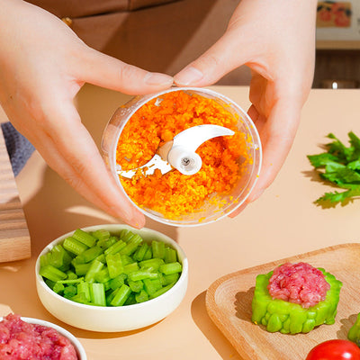 Electric Food Chopper Garlic Crusher For Easy Kitchen Prep