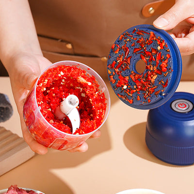 Electric Food Chopper Garlic Crusher For Easy Kitchen Prep