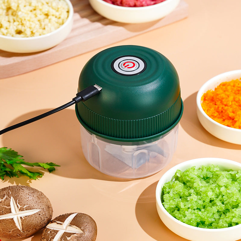 Electric Food Chopper Garlic Crusher For Easy Kitchen Prep