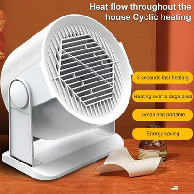 400W Portable Warm Air Blower With Oscillating Function