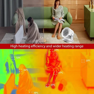 400W Portable Warm Air Blower With Oscillating Function