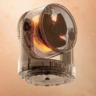 400W Portable Warm Air Blower With Oscillating Function