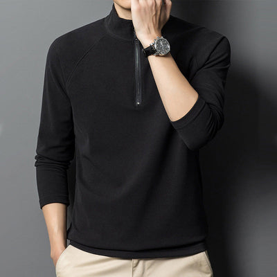 Men's Quarter Zip Sweatshirt Warm Long Sleeve Casual Pullover