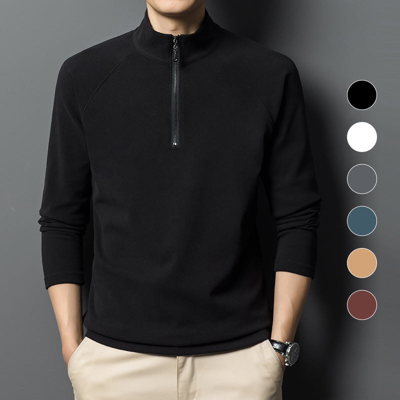 Men's Quarter Zip Sweatshirt Warm Long Sleeve Casual Pullover