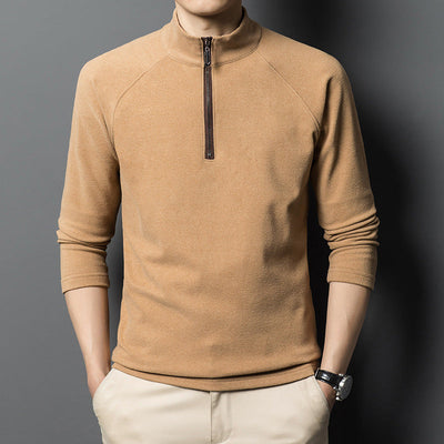 Men's Quarter Zip Sweatshirt Warm Long Sleeve Casual Pullover