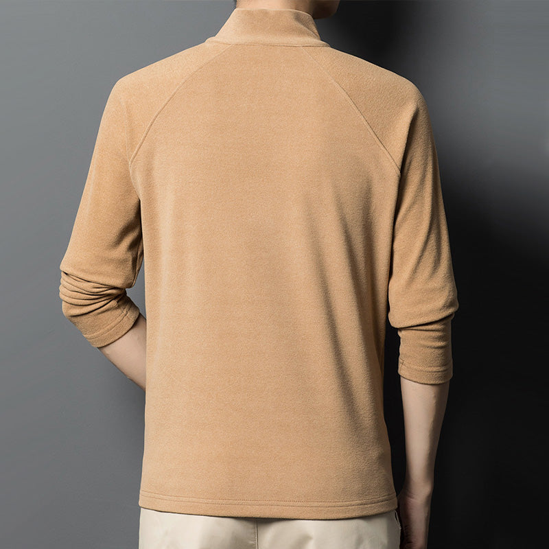 Men's Quarter Zip Sweatshirt Warm Long Sleeve Casual Pullover