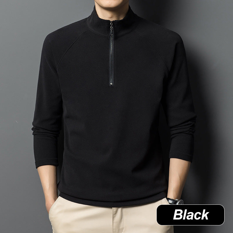 Men's Quarter Zip Sweatshirt Warm Long Sleeve Casual Pullover