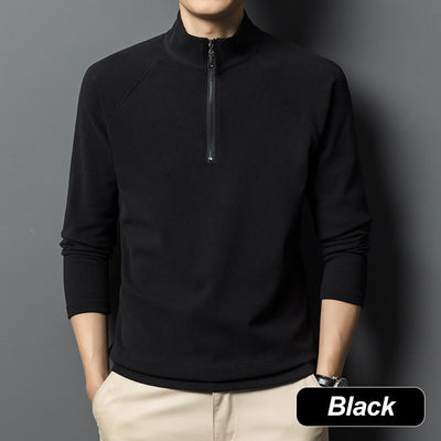 Men's Quarter Zip Sweatshirt Warm Long Sleeve Casual Pullover