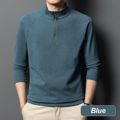 Men's Quarter Zip Sweatshirt Warm Long Sleeve Casual Pullover