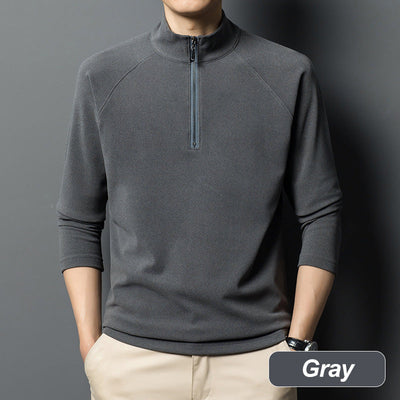 Men's Quarter Zip Sweatshirt Warm Long Sleeve Casual Pullover