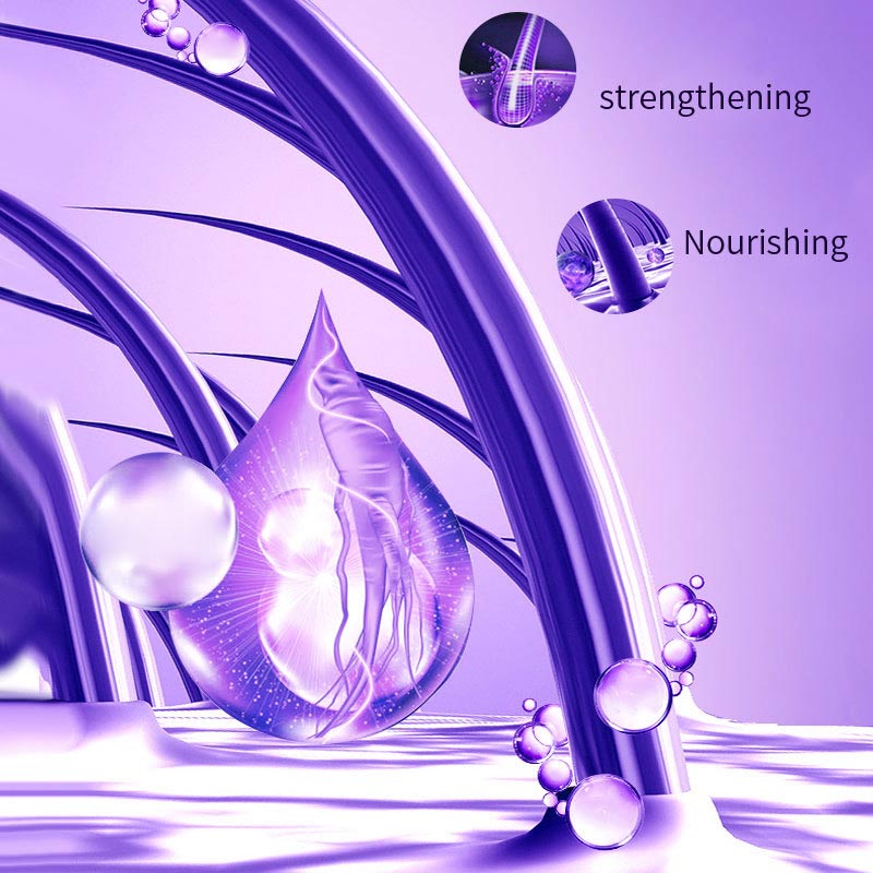 Purple Keratin Hair Mask Neutralizes Brass Tones For Blonde Silver Hair