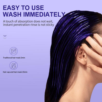 Purple Keratin Hair Mask For Nourishing And Repairing Hair