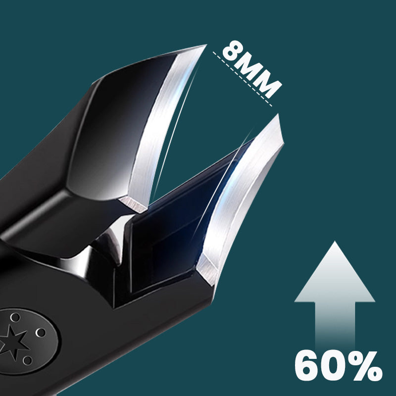 Wide Mouth Nail Clippers Angled Design Anti-Splash Heavy Duty