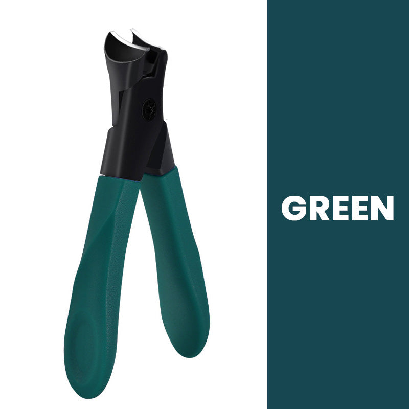 Wide Mouth Nail Clippers Angled Design Anti-Splash Heavy Duty