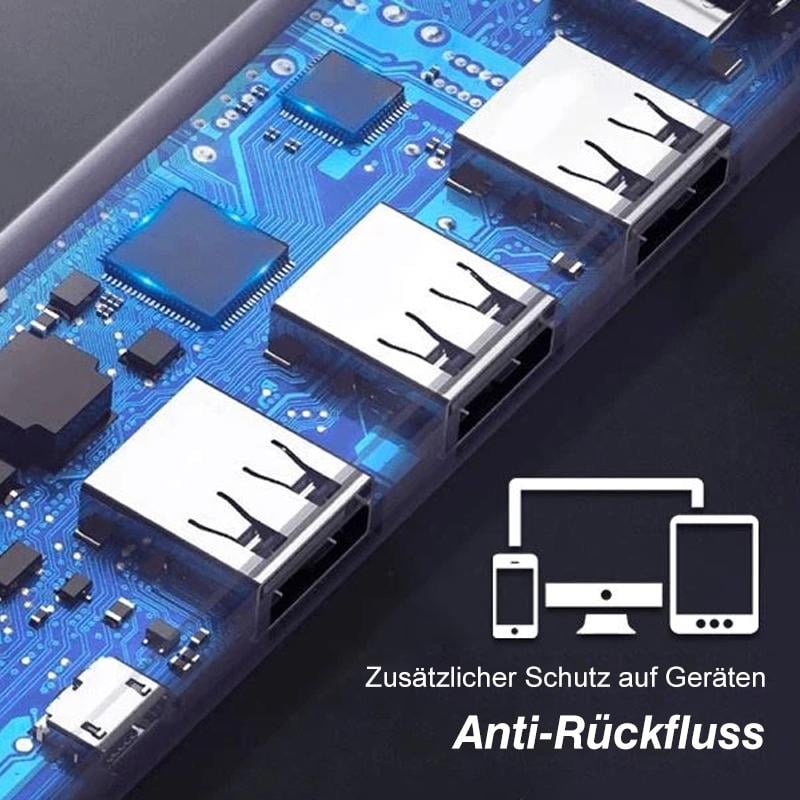 High Speed USB Hub Multi-Port Charger Adapter For Devices