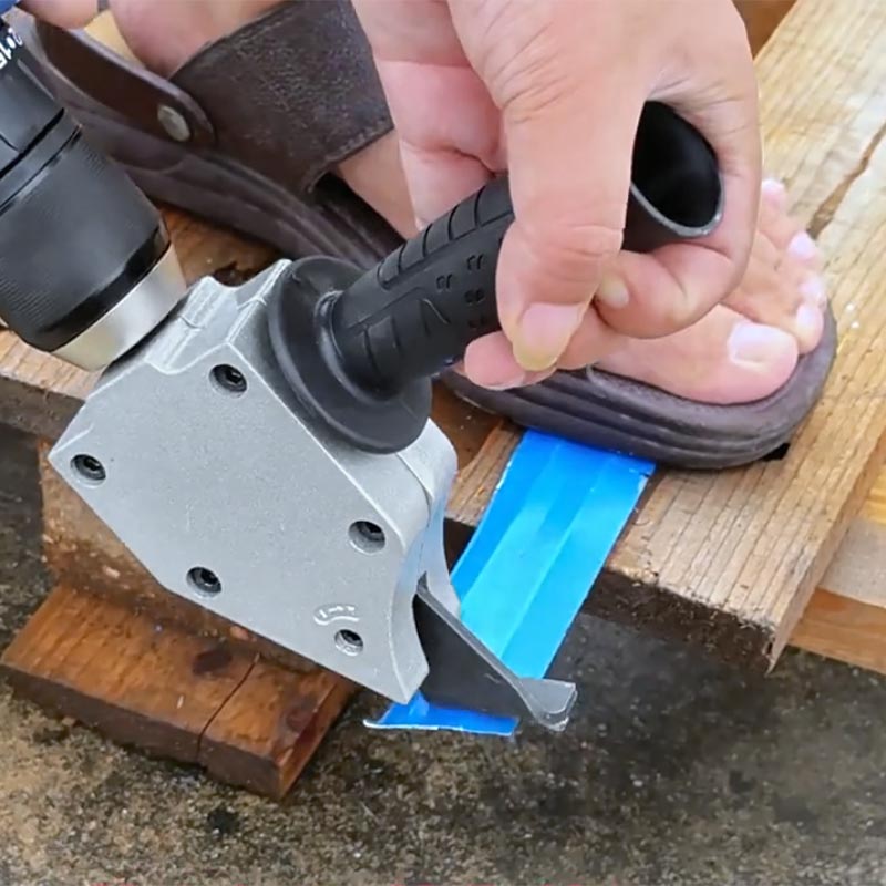 Electric Drill Sheet Metal Shears With Ergonomic Handle For Precision Cutting