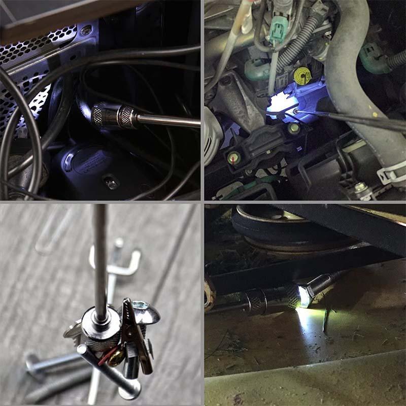 LED Magnetic Pickup Tool Retractable With Bright LED Light