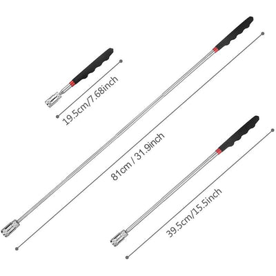 LED Magnetic Pickup Tool Retractable With Bright LED Light