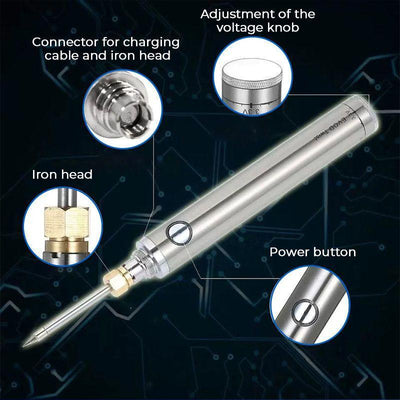 Wireless Soldering Iron Portable Rechargeable Cordless Tool