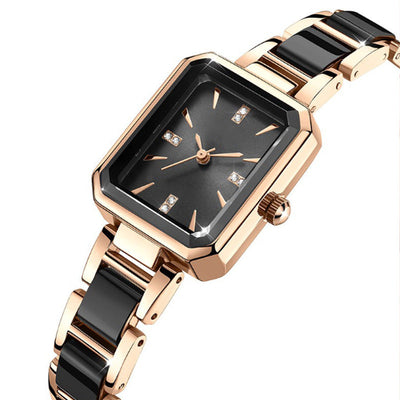 Couple's Rectangular Quartz Watch Stylish Fashion Timepiece