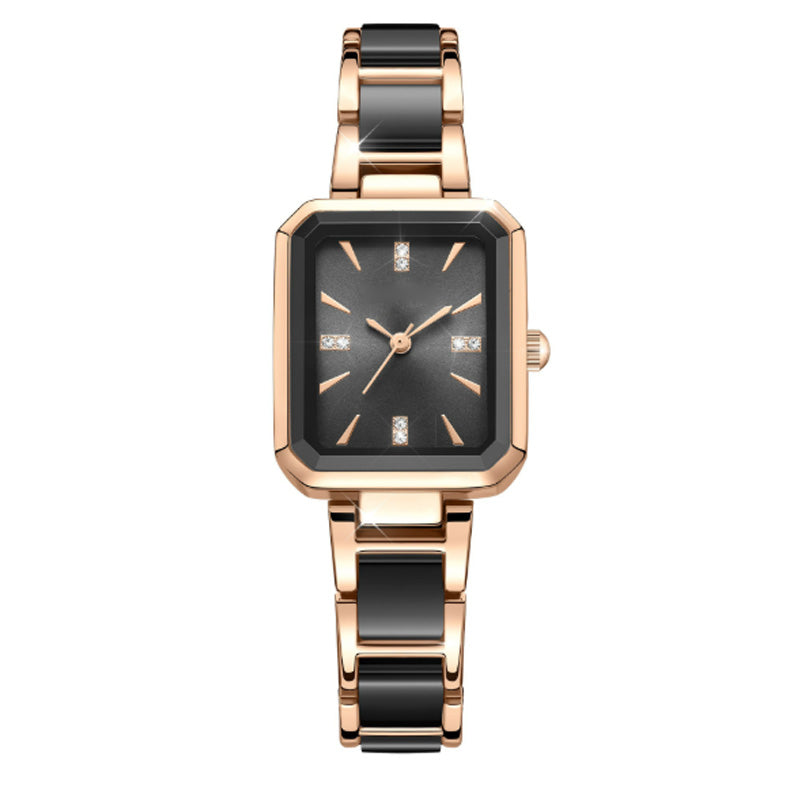 Couple's Rectangular Quartz Watch Stylish Fashion Timepiece