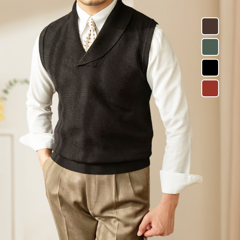 Men's Slim Fit Knit Vest Elegant Stylish Lightweight Design
