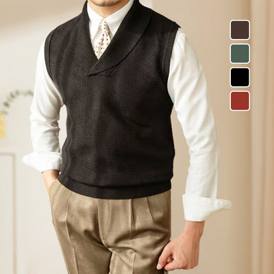 Men's Slim Fit Knit Vest Elegant Stylish Lightweight Design
