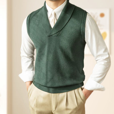 Men's Slim Fit Knit Vest Elegant Stylish Lightweight Design