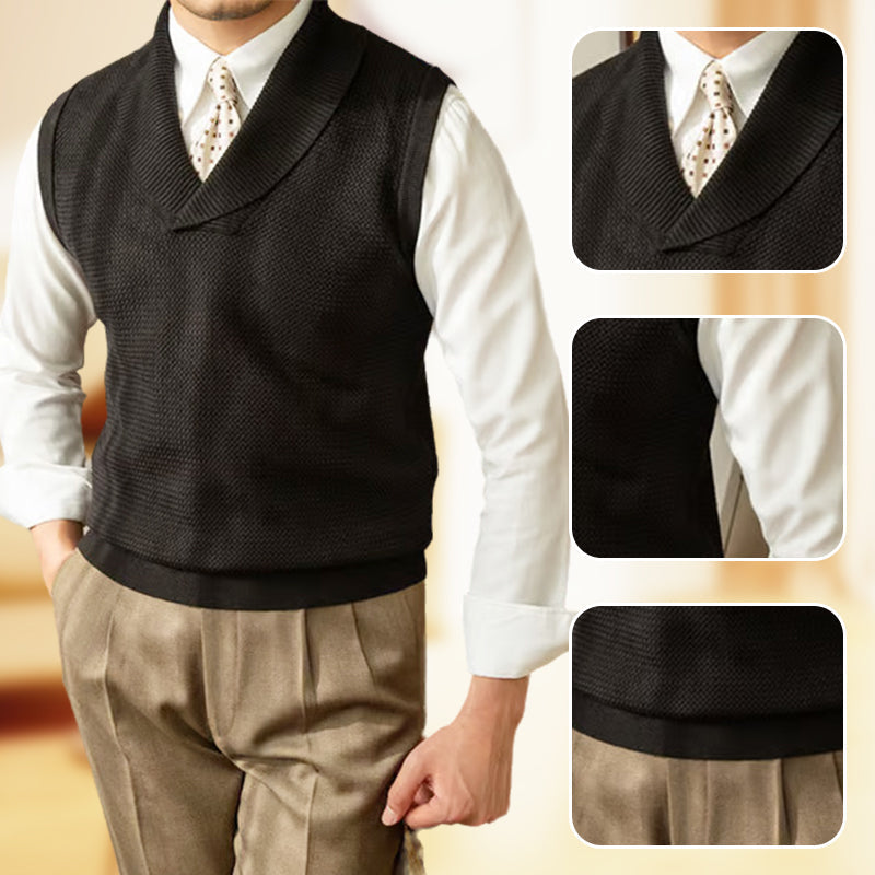 Men's Slim Fit Knit Vest Elegant Stylish Lightweight Design
